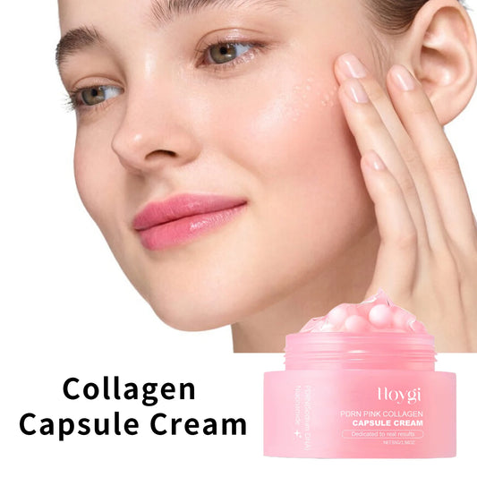 Collagen Capsule Cream Repair Damaged Skin Strengthen Barrier Niacinamide Face Cream Remove Comedones Brightening Skin Care Peaceful Pleasures Health and Wellness