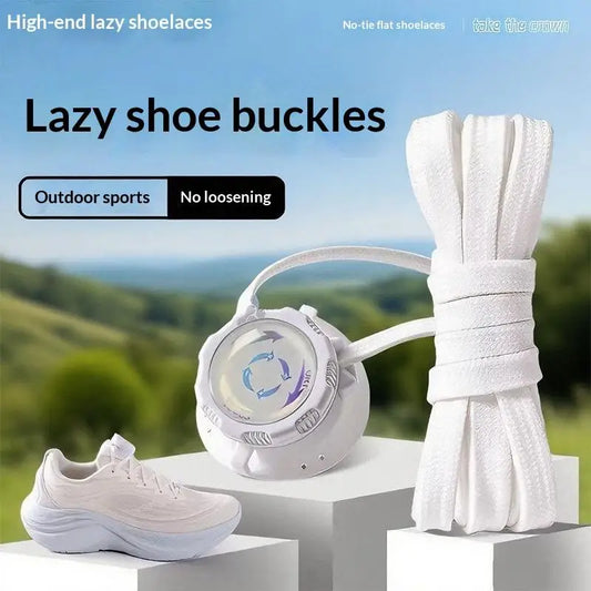 No-Tie Shoe Locks | Rotating Buckles for Thick Laces – 1 Pair Shoe Lace Locks Oasis Select