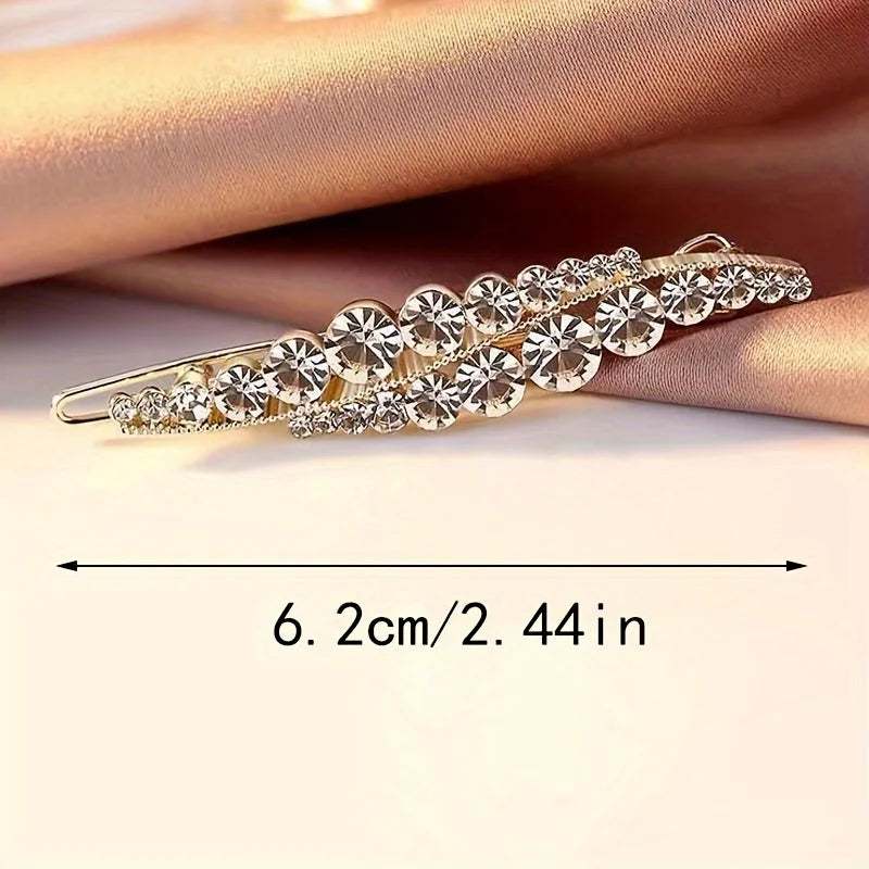 2pcs Elegant Leaf Hair Clips – Pearl & Rhinestone Barrettes Peaceful Pleasures Health and Wellness