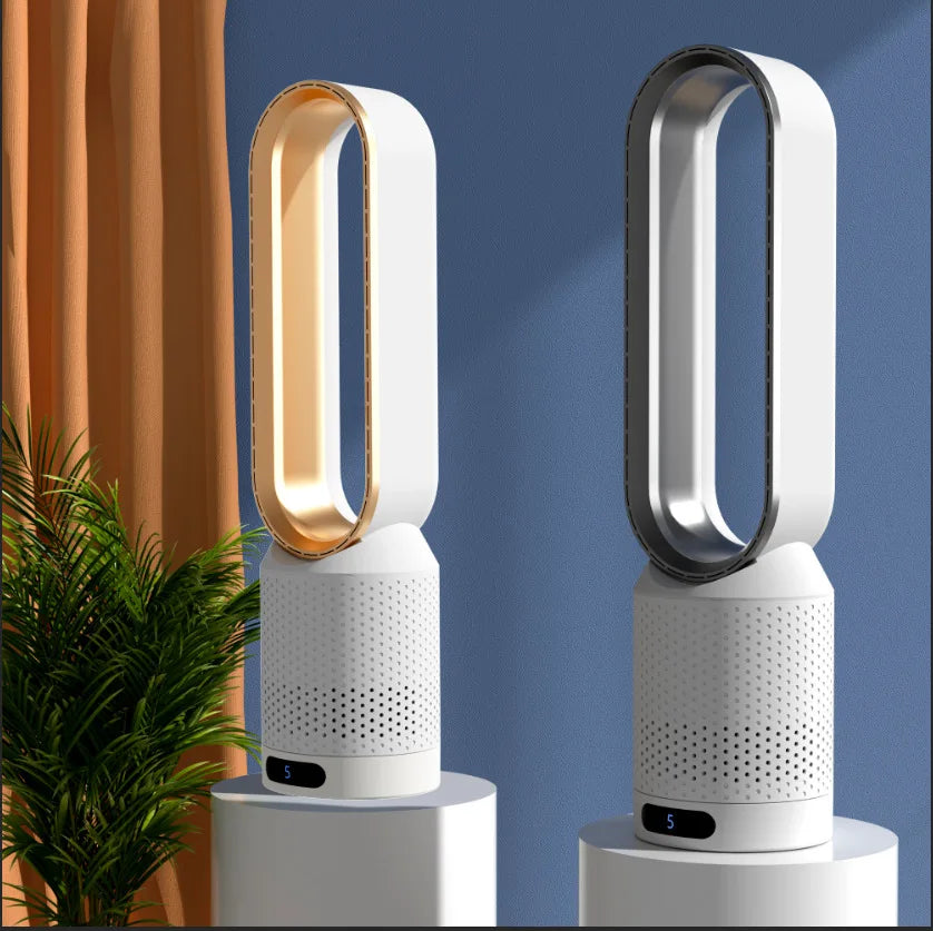 Leafless fan, household electric fan, no pages, silent air filter, circulating fan, bed head, floor standing desktop Peaceful Pleasures Health and Wellness