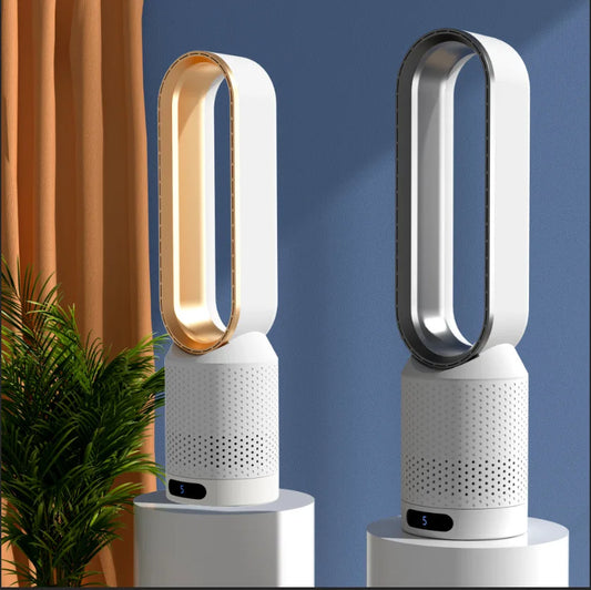 Leafless fan, household electric fan, no pages, silent air filter, circulating fan, bed head, floor standing desktop Peaceful Pleasures Health and Wellness