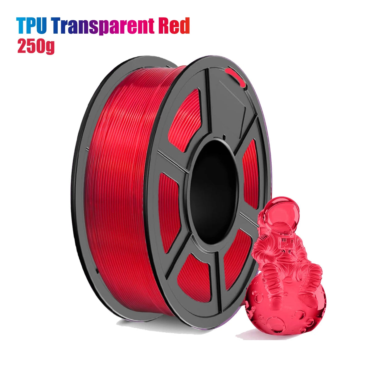 DINGSUN 3D 1.75mm TPU Filament 95A Transparent | ±0.03mm