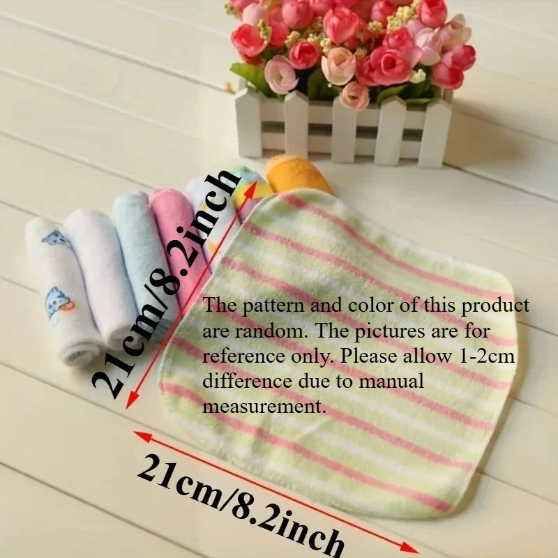 8-Pack Baby Washcloths | Soft Organic Cotton Newborn Face Wipes
