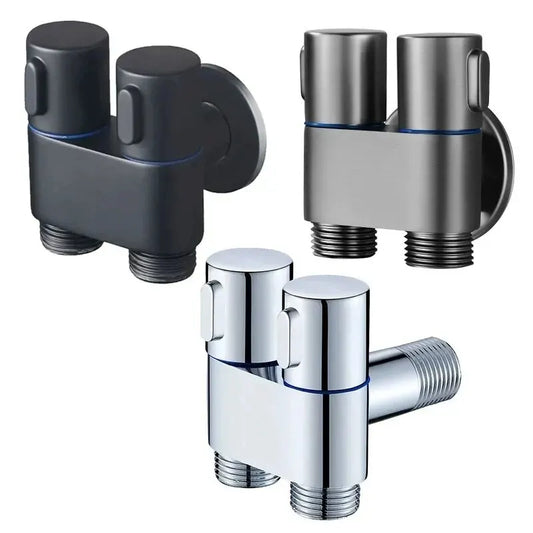 Wall Mount Toilet Bidet Sprayer Set – Zinc Alloy 1 In 2 Out Bidet Sprayer Set Peaceful Pleasures Health and Wellness