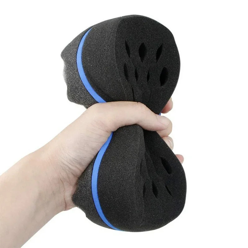 Curly Hair Styling Sponge Brush Double Sided Sponge Brushes Multi-holes Side Braid Twist Hair Curl Wave hair brush for Afico Peaceful Pleasures Health and Wellness