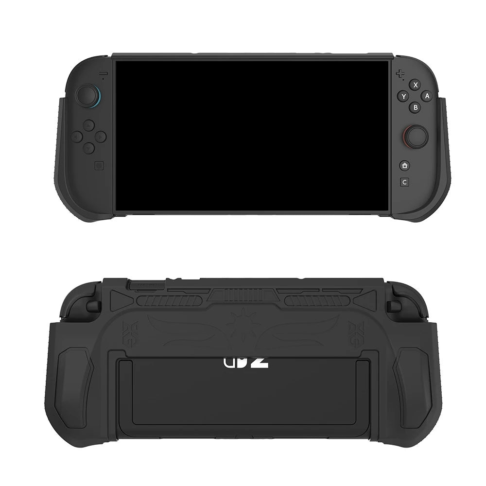 Beautiful And Generous Protective Case For Switch2 One-Piece TPU Case Insertable Base Case For Switch2 Protective Case Peaceful Pleasures Health and Wellness black