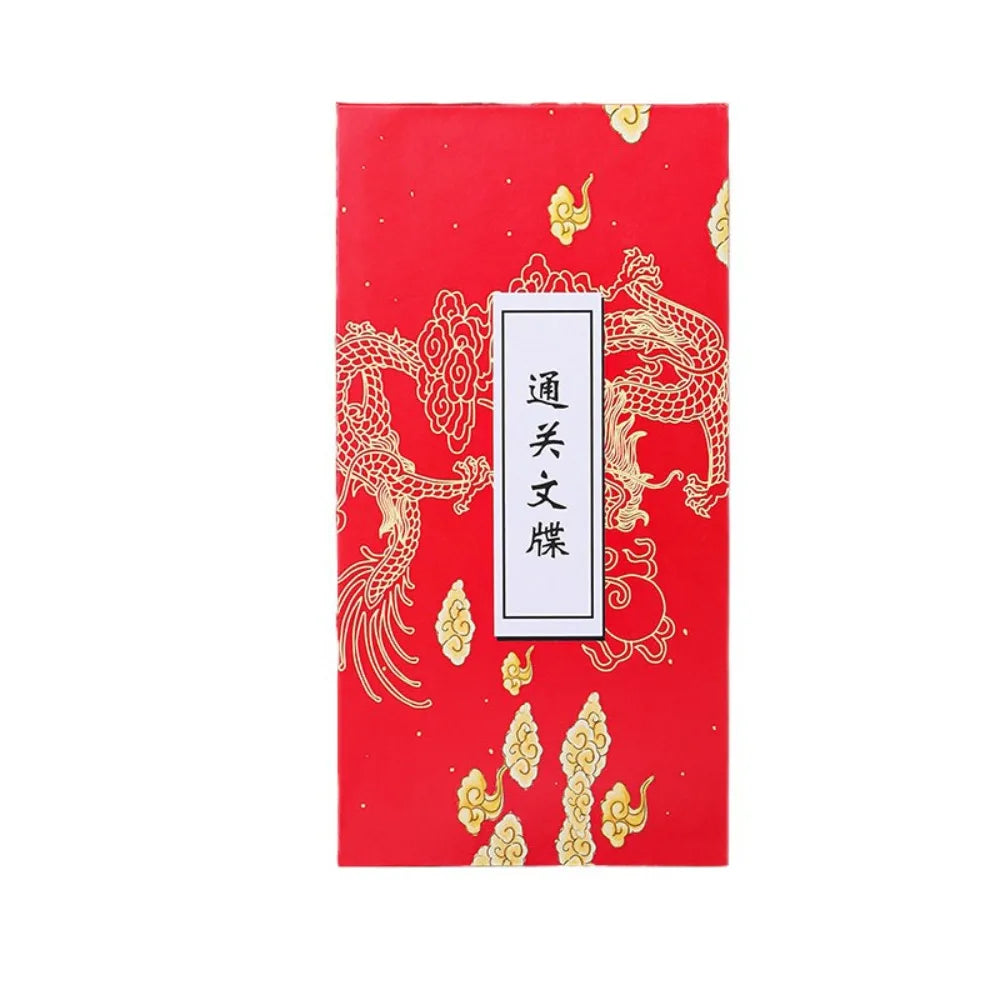Collect Postmarks Folding Organ Notepad Blank Inner Page Chinese Style Retro Court Notebook Traveler Stationery Writing Paper Peaceful Pleasures Health and Wellness Style 9