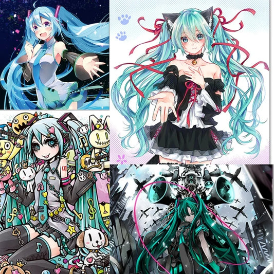 Hatsune Miku Canvas Wall Art Print | Anime Room Decor Canvas Art Print Peaceful Pleasures Health and Wellness