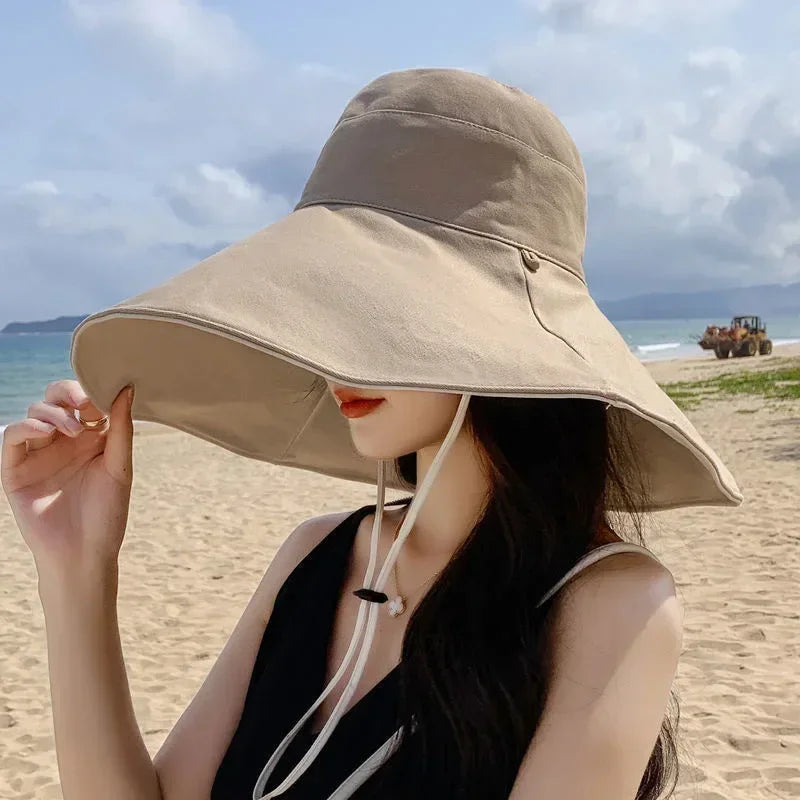 Women's Wide Brim UPF 50+ Sun Hat | Foldable Beach Hiking