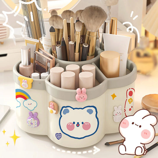Desktop Rotating Stationery Pen Holder Smooth Edges Marker Pen Organizer Study Essentials Suitable for Elementary School Peaceful Pleasures Health and Wellness