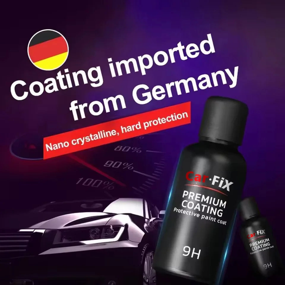 Car Ceramic Coat Set 2PC 30ml Upgraded 9H Polish Liquid Crystal Set High Density Car Super Hydrophobic Glass Coating Tools Peaceful Pleasures Health and Wellness