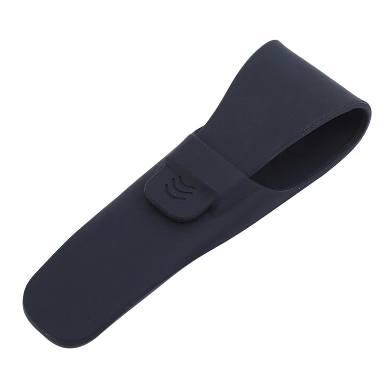 Silicone Razor Cover for Men Manual Shaver Travel Protector Storage Bag Prevent Scratch Portable Shaving Supplies Case Peaceful Pleasures Health and Wellness Black