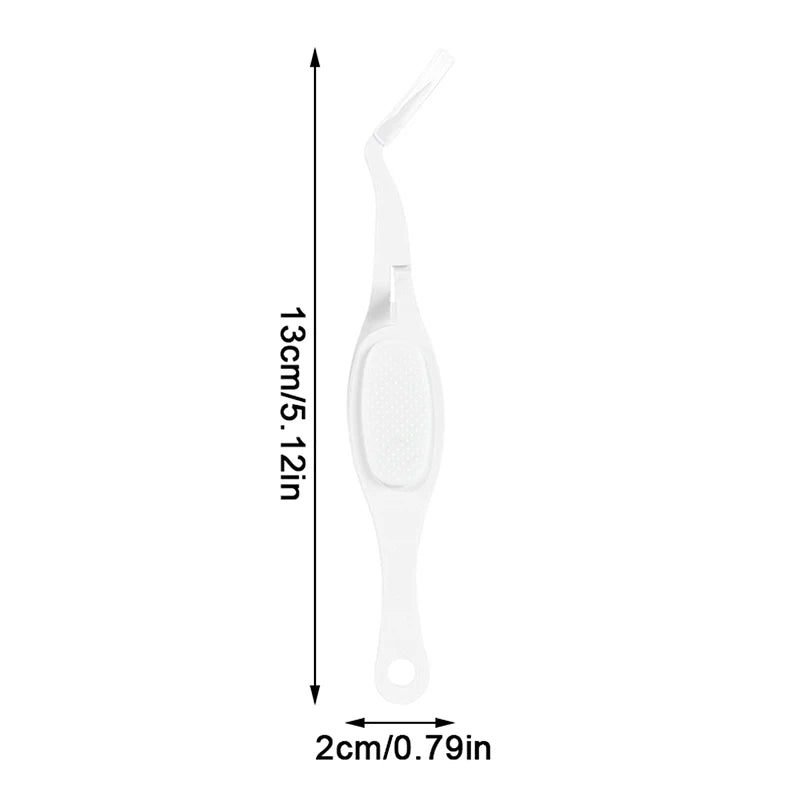 Reverse Tweezers Straight Curved Tweezer X-shaped Stainless Steel Multifunctional Eyelash Curler Extension Antislip Makeup Tool Peaceful Pleasures Health and Wellness