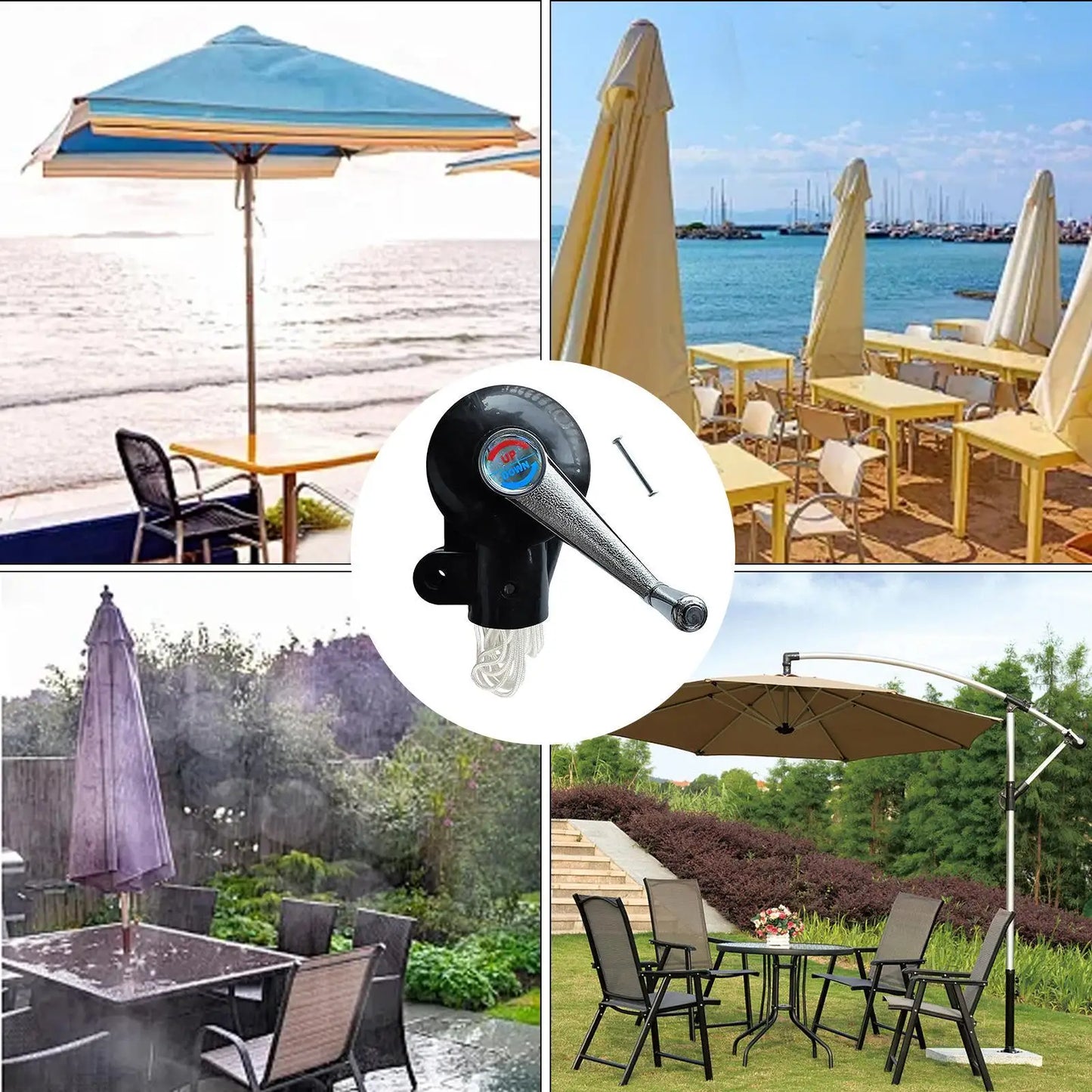 Patio Umbrella Crank Handle Replacement | Anti-Slip & UV-Resistant
