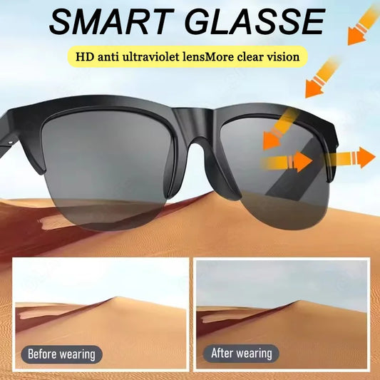 Smart Glasses Translator Wireless Bluetooth 5.3 Listen to Music Answer the Phone Fashion Anti-blue Light Glasses 2026 NEW Peaceful Pleasures Health and Wellness