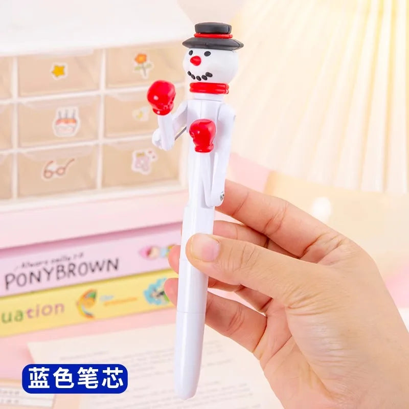 Funny Boxing Ballpoint Pen Blue Ink Creative Pumpkin Monster Santa