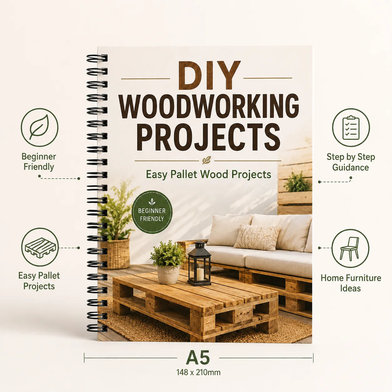 DIY WOODWORKING PROJECTS Step Plans Beginners Pallet Furniture