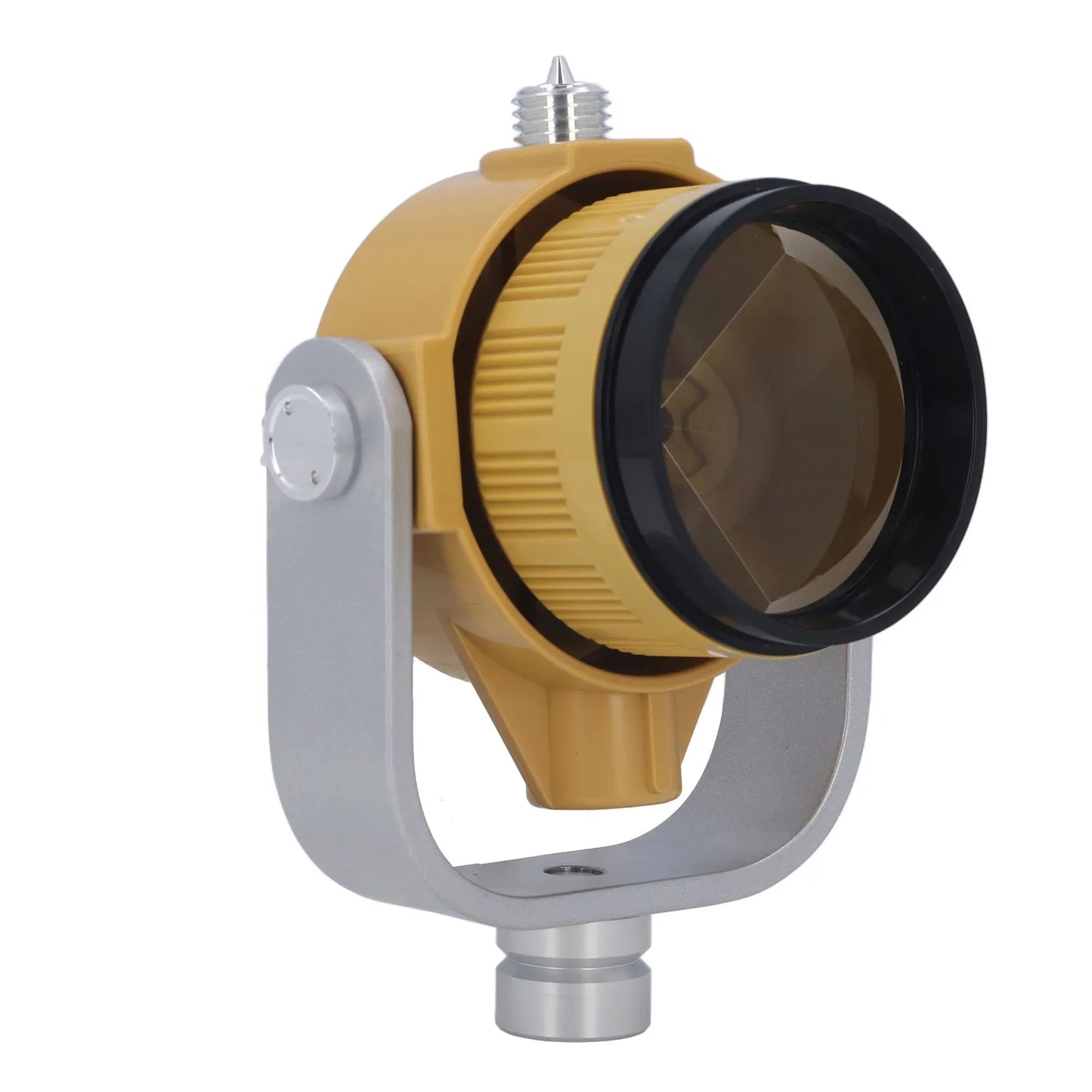 Total Station Single Prism 64 Light Grey ABS and K9 Total Station Prism with Adjustable Brass Connector for Ranging Measurement Peaceful Pleasures Health and Wellness