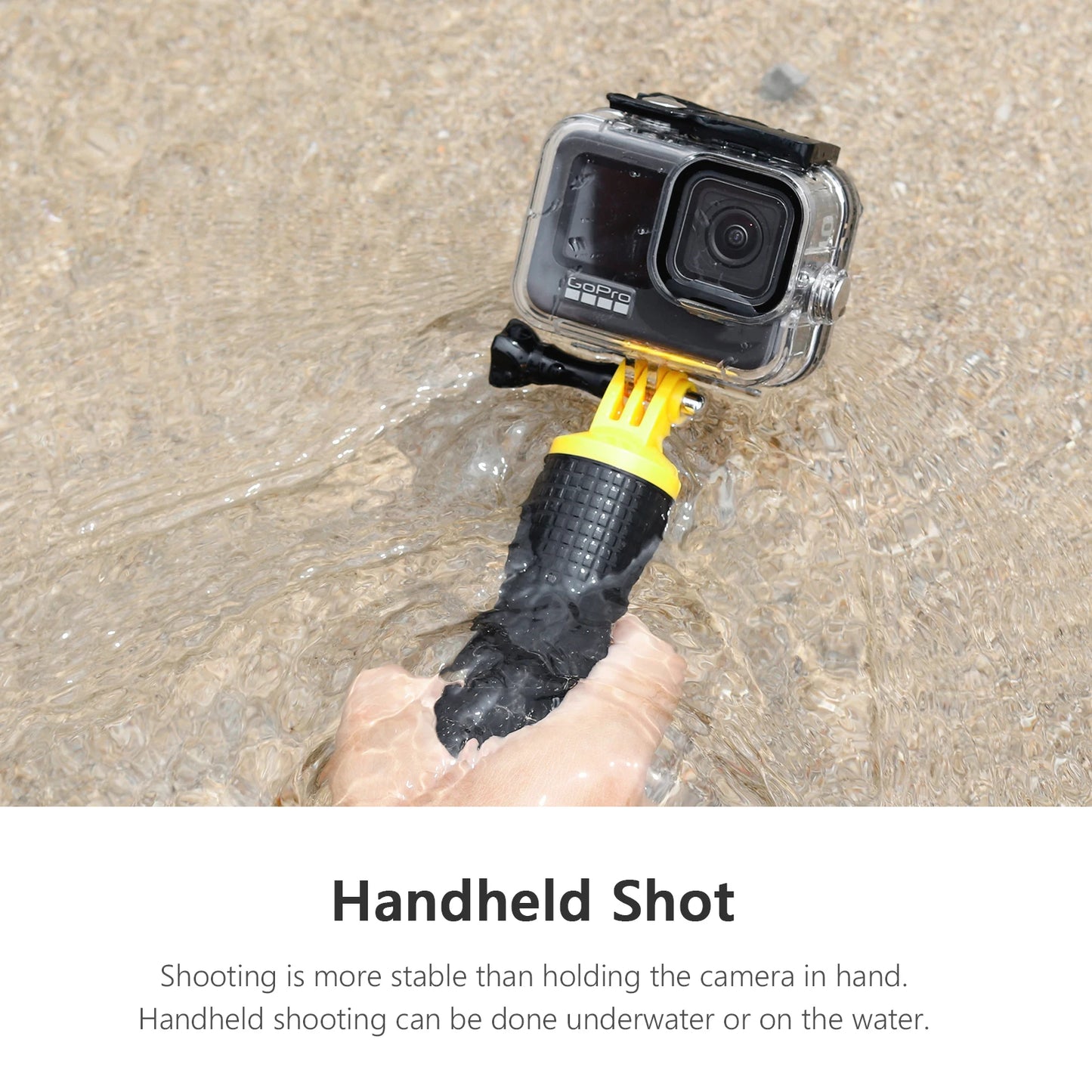 for GoPro Hero 11 10 9 8 DJI Insta360 Accessories Yellow Buoyancy Floating Holder NON-Slip HandleFor Go Pro Accessories Peaceful Pleasures Health and Wellness