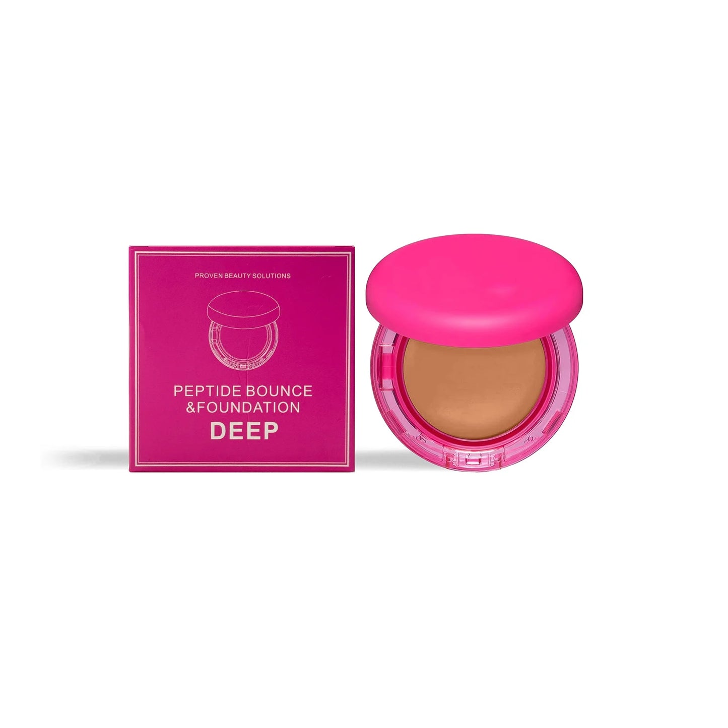 Peptide Bounce Balm Cover Spot Blemishes Waterproof Sweatproof Full Coverage Brighten Whitening Face Oil Control Balm Foundation Peaceful Pleasures Health and Wellness Light skin tone