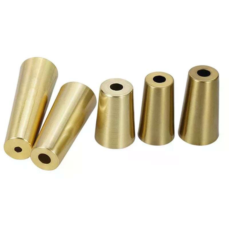 Brushed Brass Furniture Leg Cap Cover | Table & Chair Protector Furniture Leg Cap Peaceful Pleasures Health and Wellness