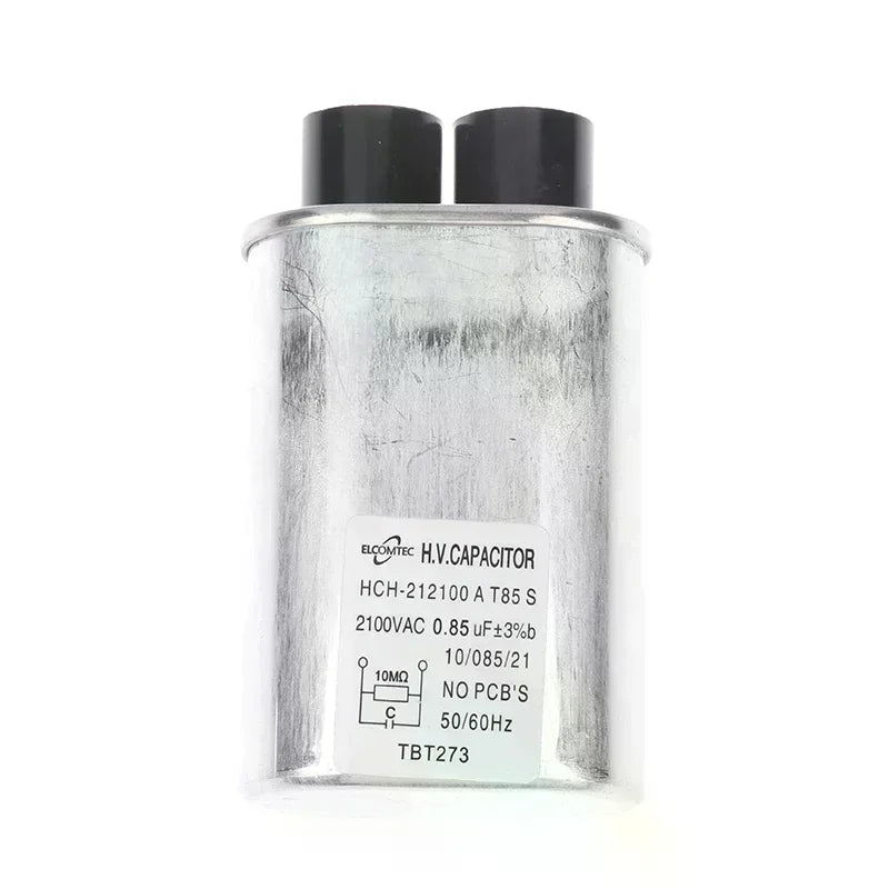 Microwave Oven High Voltage Capacitor 0.85uF–1.08uF Replacement Appliance Replacement Part Peaceful Pleasures Health and Wellness