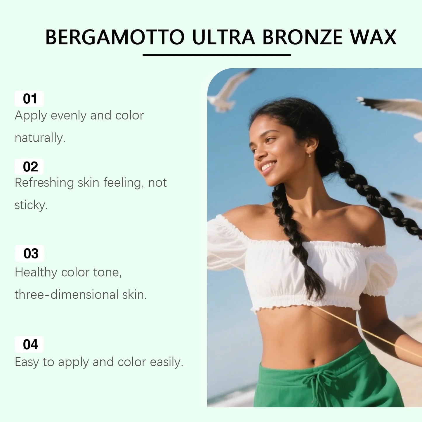 OceAura Bergamot Bronze Self-Tanner & Moisturizing Body Cream