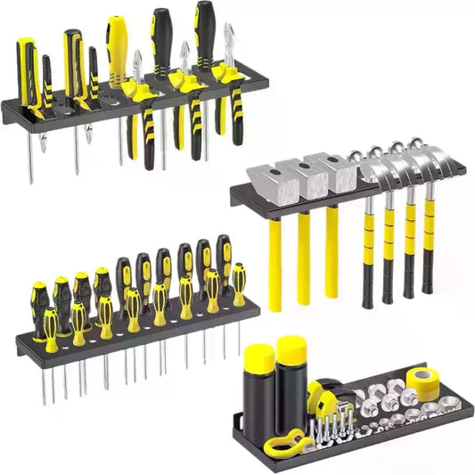 Metal Wall Mount Tool Organizer – Workshop Storage Rack Wall Mount Tool Rack Peaceful Pleasures Health and Wellness