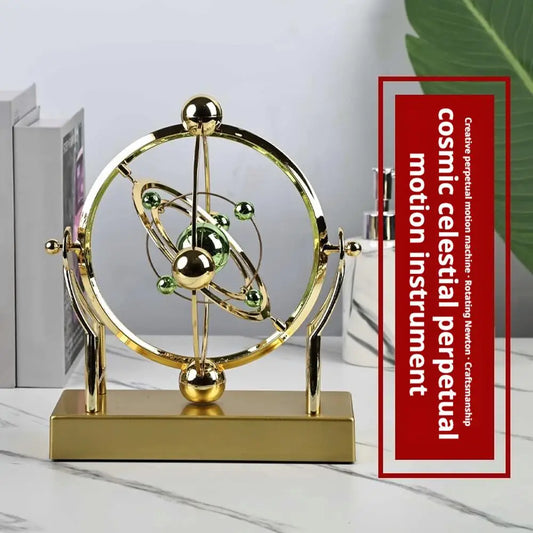 Celestial Orbit Kinetic Pendulum Sculpture | Desk Décor Kinetic Desk Sculpture Peaceful Pleasures Health and Wellness