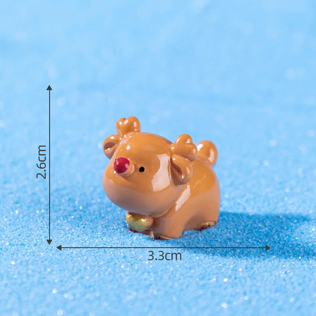 Mini Christmas Resin Ornament – Santa, Snowman & Holiday Décor