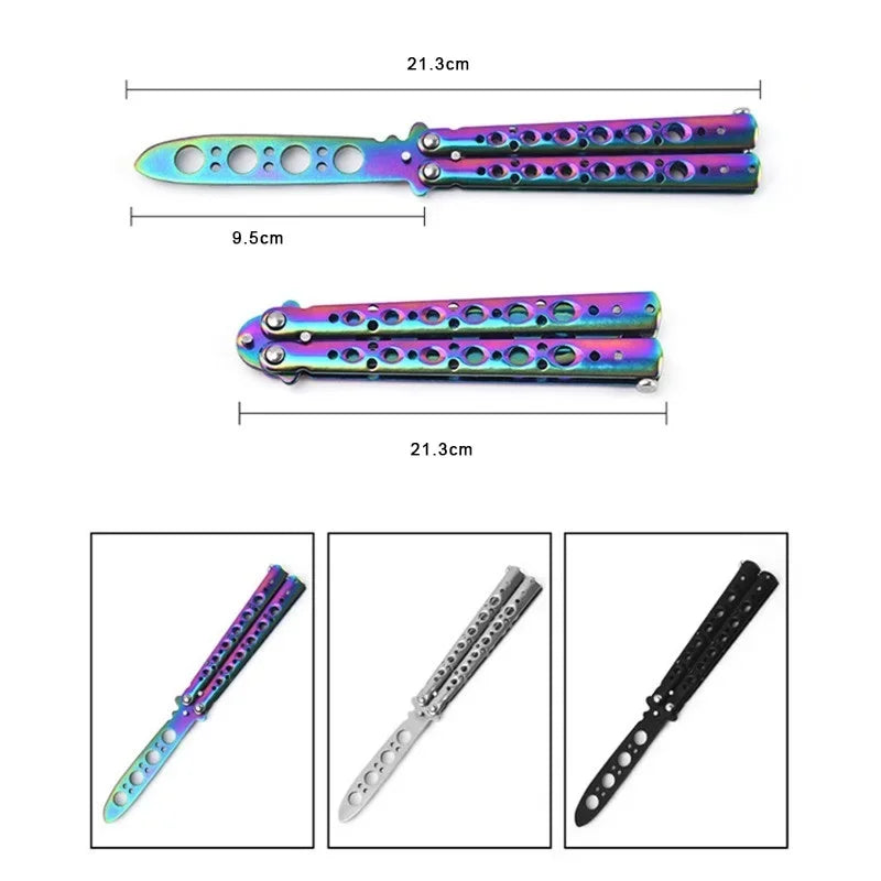 Butterfly Knife Trainer – Folding Balisong Practice Tool Peaceful Pleasures Health and Wellness
