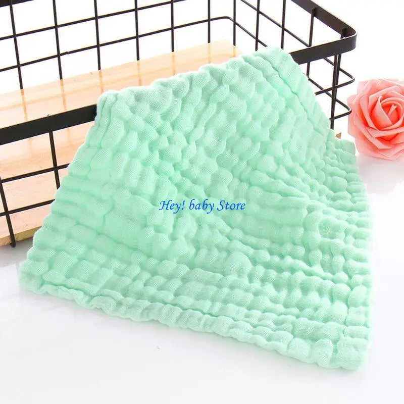 Baby Muslin Face Towels | Soft Cotton Handkerchief Wipes 5-Pack