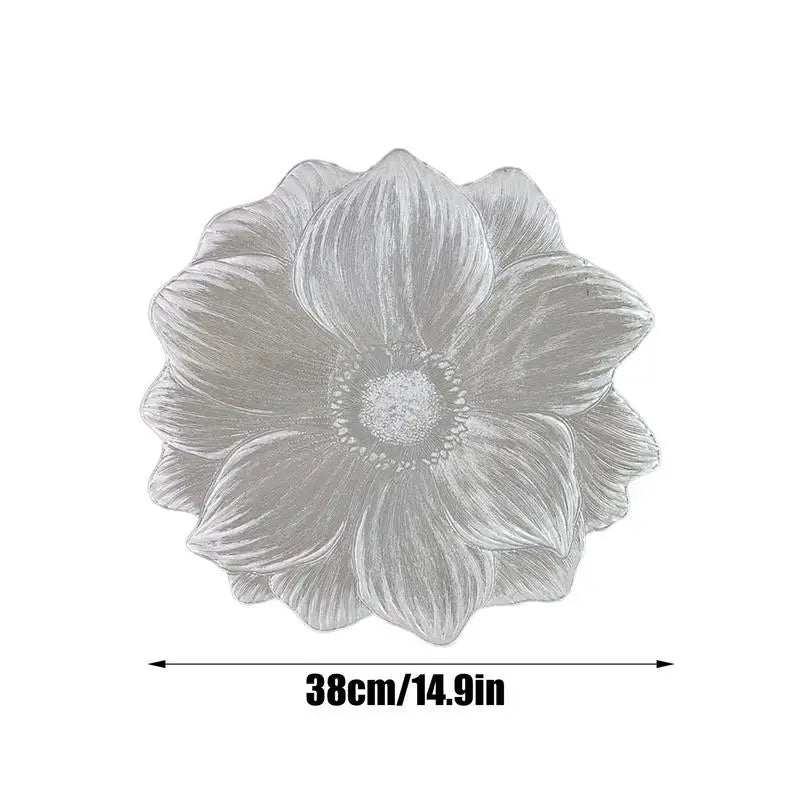Lotus Flower PVC Placemat – Heat Resistant & Waterproof