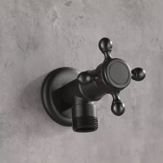 Vintage Solid Brass Single Handle Wall Mount Faucet