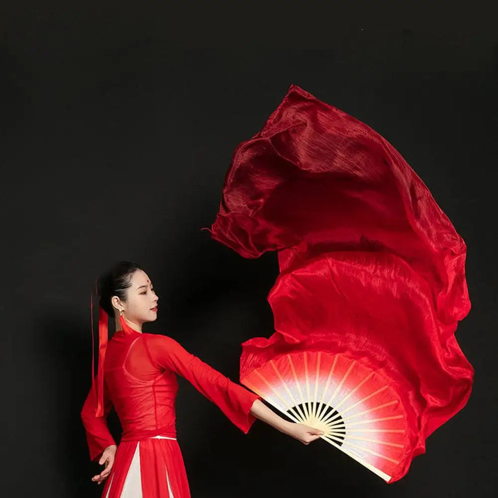 Women Belly Dance Silk Fans for Elegant Performances Peaceful Pleasures Health and Wellness