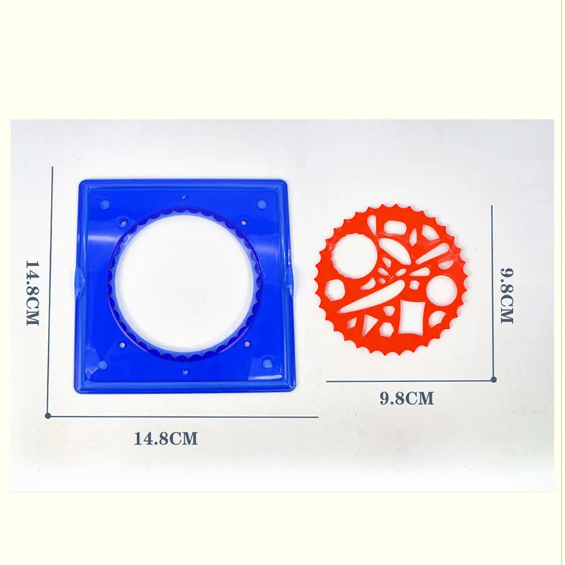 Classic Gear Wheel Spiral Circle Template Drawing Toys Children