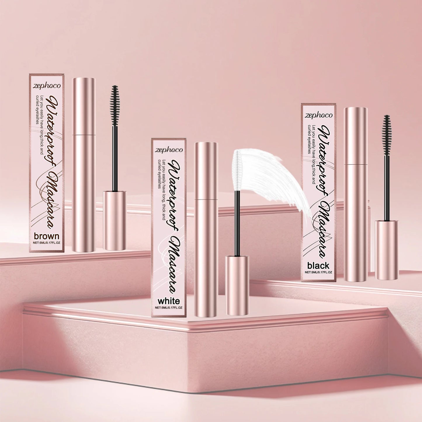 Zephoco Curling Mascara | Waterproof Lengthening Volumizing