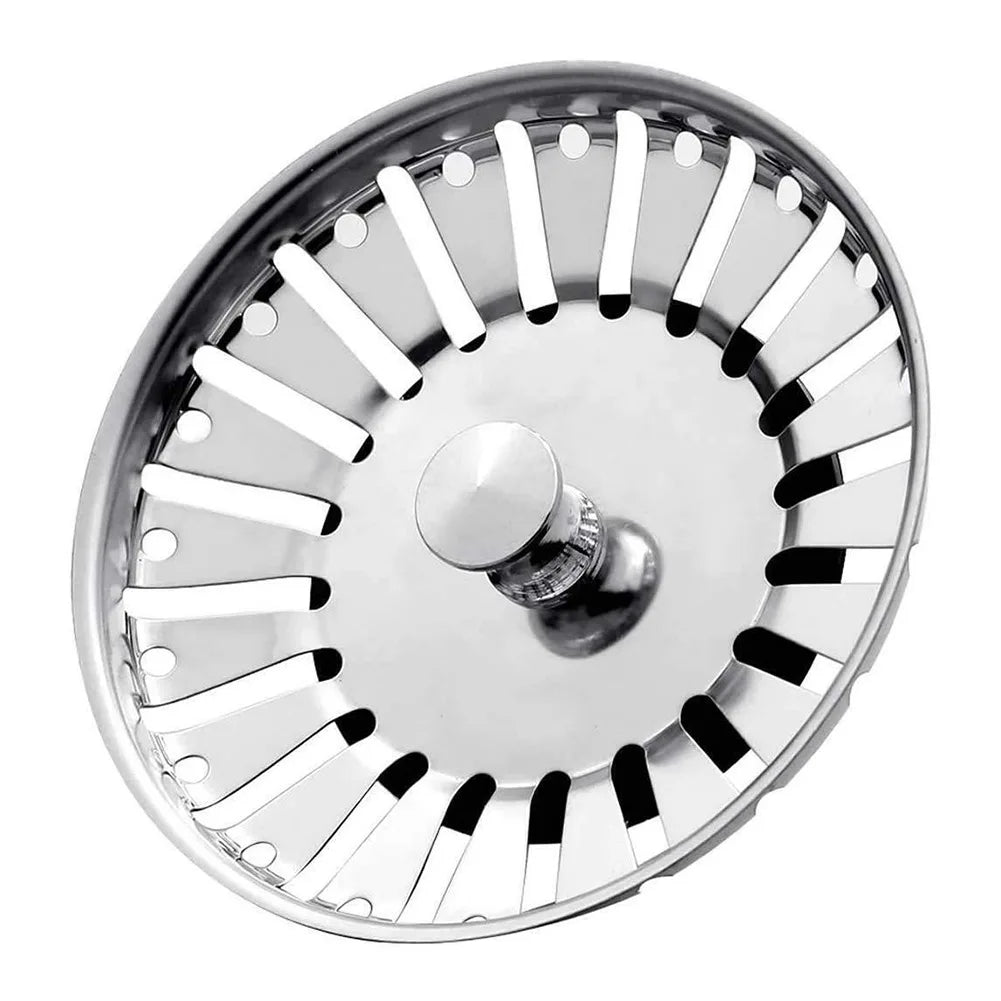Kitchen Sink Strainer Stopper Stainless Steel Waste Stainer Bathroom