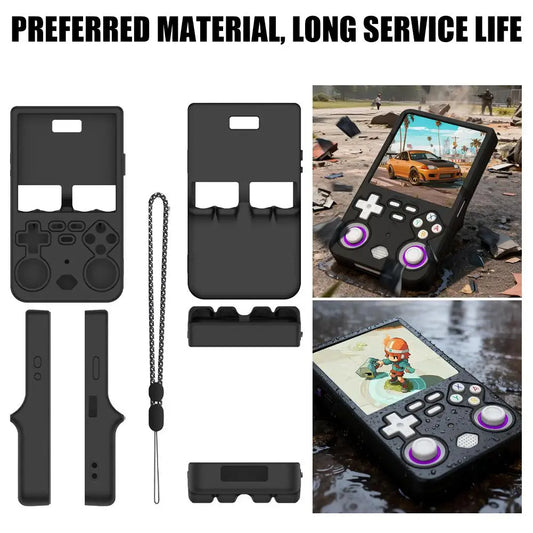 For R36 Ultra Silicone Protective Case Handheld Open-source Gaming Console, Dustproof Storage Box, Simple Solid Color Shell. Peaceful Pleasures Health and Wellness