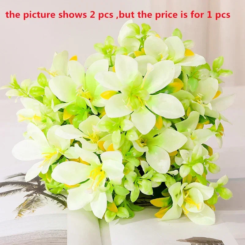 Silk Artificial Lily Bouquet | Fake Flower Home & Wedding Decor