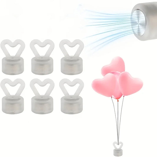 6 Reusable Heart-shaped Balloon Weights Wedding Birthday Party Decor Peaceful Pleasures Health and Wellness
