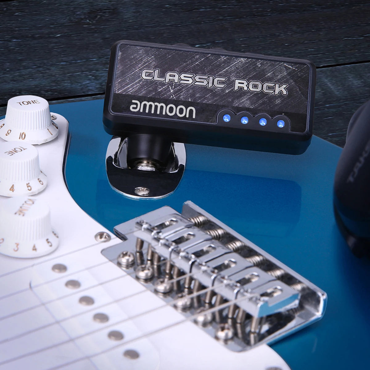 ammoon Guitar Headphone Amp | Distortion, AUX In & Rechargeable