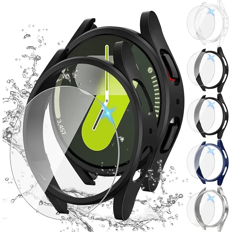 Silicone Band + PC Case for Samsung Galaxy Watch 7/6/5/4 40mm 44mm