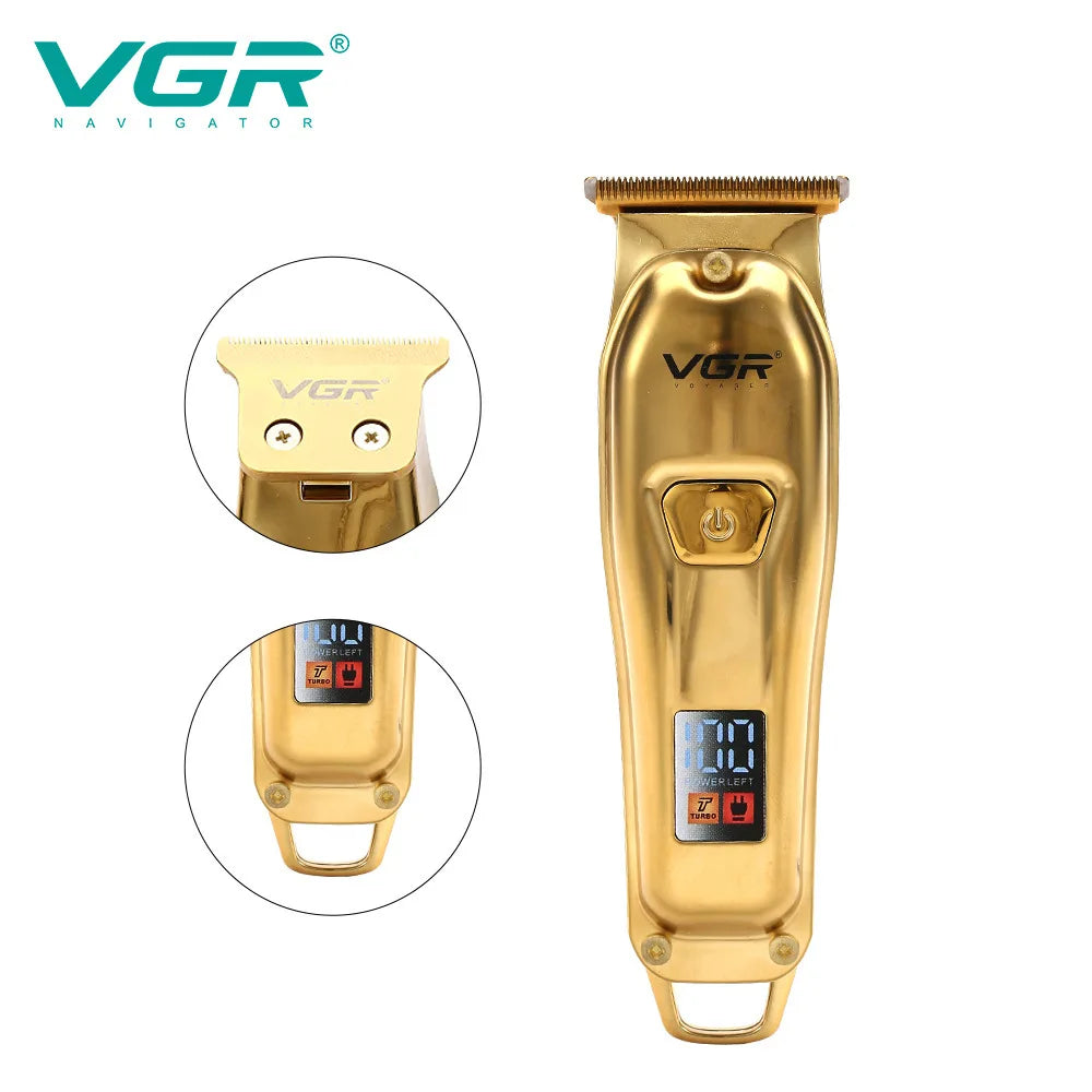 VGR 965 New metal Hair Cutting Machine Electric Hair Clipper Barber Professional Cordless Hair Trimmer for Men Peaceful Pleasures Health and Wellness
