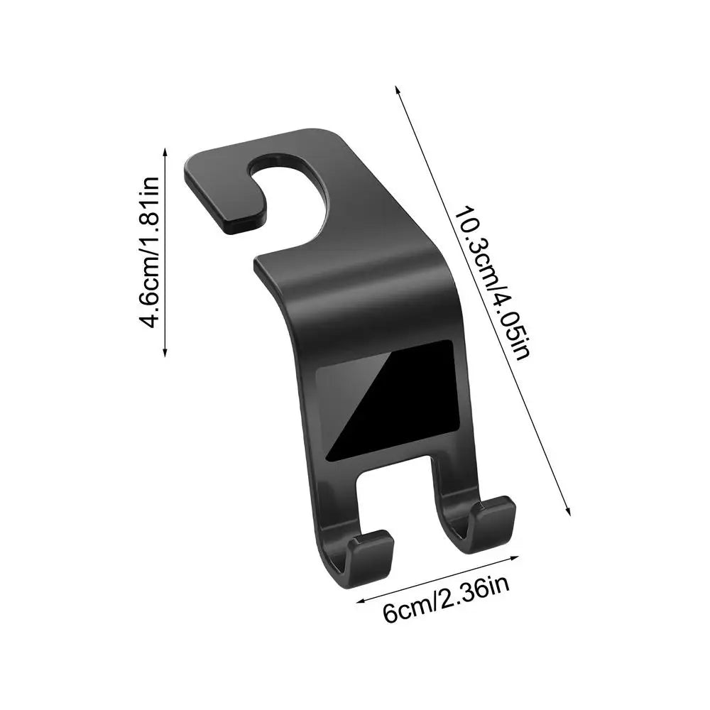 Universal Car Headrest Hook – Seat Back Bag Hanger Organizer
