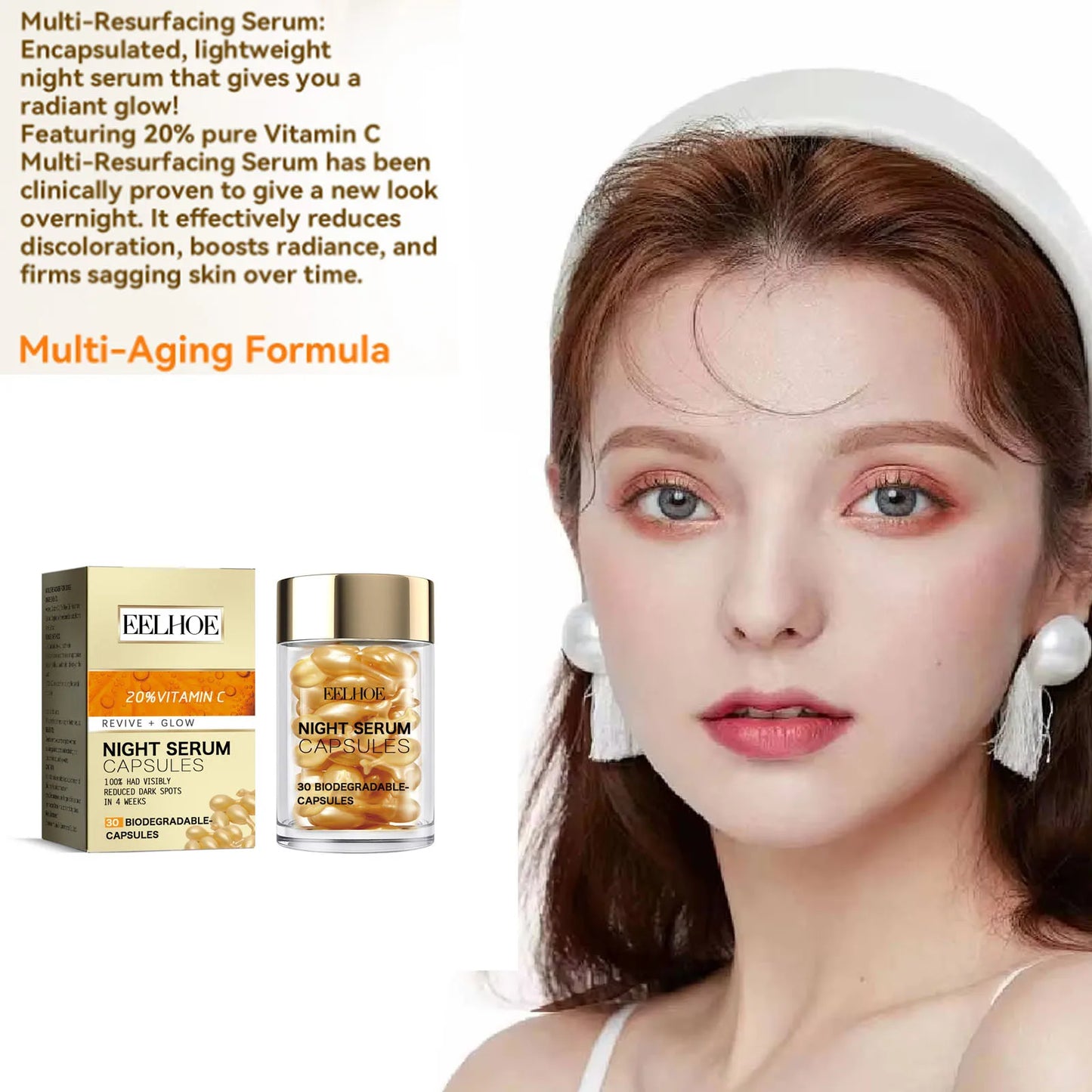 Eelhoe Vitamin C Facial Capsule Serum | Brighten & Firm