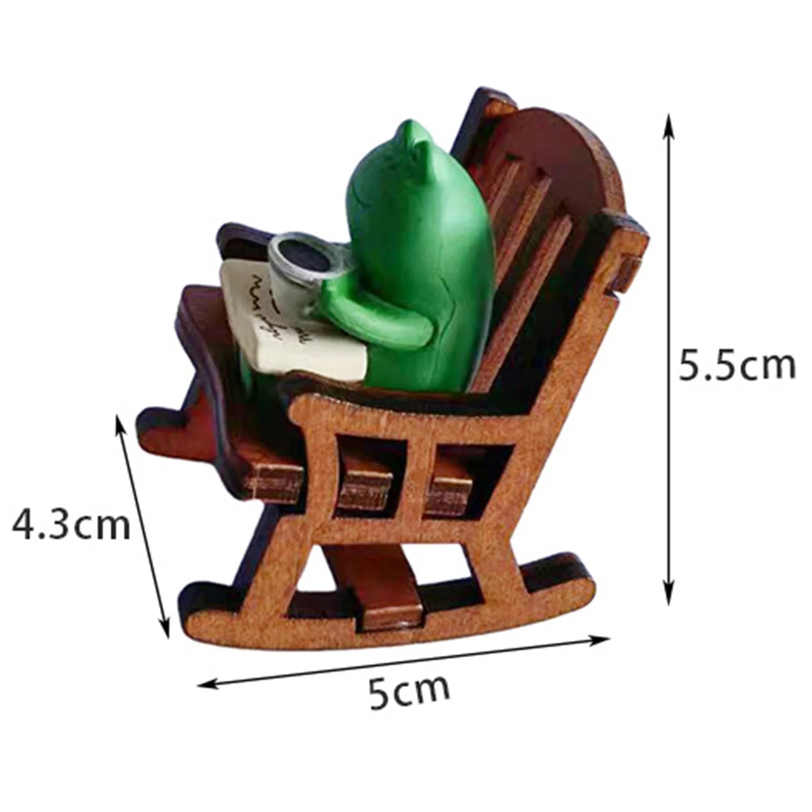 Christmas Doll House Chair Ornament Vintage Miniature Model Chairs for Xmas Living Room Partys Gifts Decor Peaceful Pleasures Health and Wellness