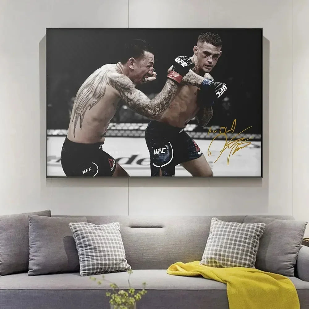 Boxing Canvas Wall Art – McGregor, Pettis & Benavidez Print Canvas Wall Art Peaceful Pleasures Health and Wellness 7 40x50cm Unframed