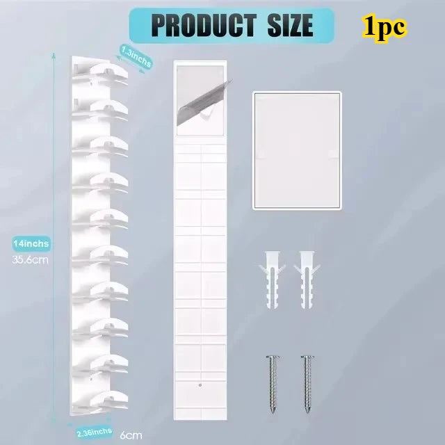 10-Grid Wall Mounted Hat Rack – Space-Saving Cap Organizer