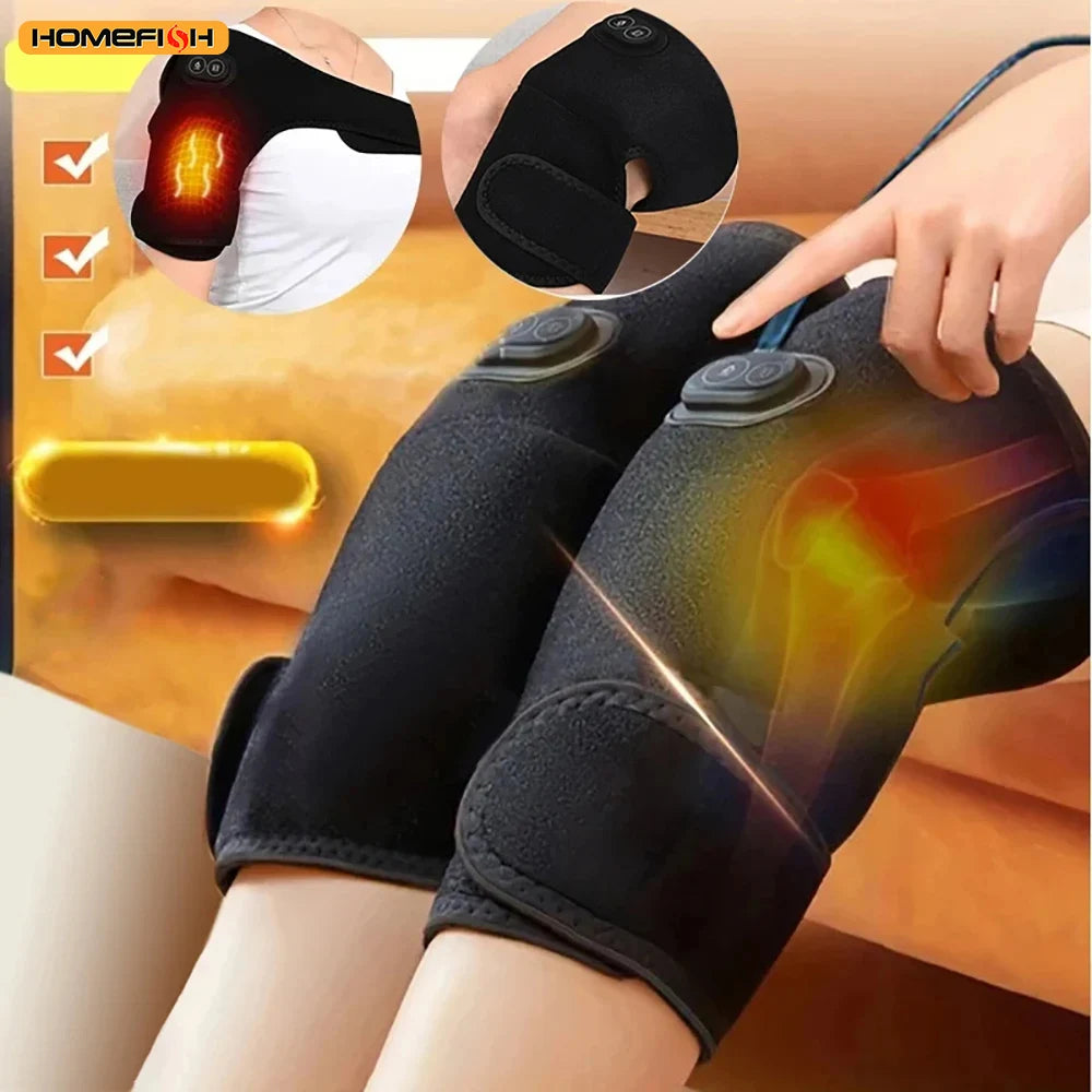 Smart Heated Massage Brace for Shoulder - Support with Graphene Heating & Pulse Vibration for Joint & Muscle Massage Peaceful Pleasures Health and Wellness